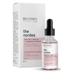 BIONNEX THE nordea AHA 10% + BHA 2% + Lingonberry Exfoliant Serum 30ML