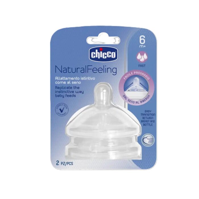 Chicco-Tetines-Natural-Feeling-Lot-de-2-Flux-Rapide-6m