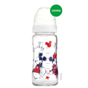 TIGEX Biberon en verre 3 VITESSES 240ml Mickey 0-6M