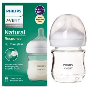 PHILIPS AVENT BIBERON EN VERRE NATURAL RESPONSE  0M+ 120ML