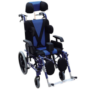 FAUTEUIL ROULANT IMC ENFANT COULEUR BLEU