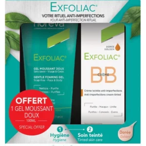 NOREVA EXFOLIAC Pack Gel moussant et Crème teintée