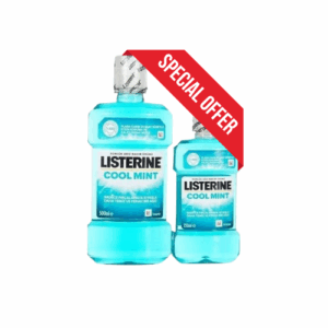 LISTERINE Bain De Bouche COOL MINT LOT 500+250 ML