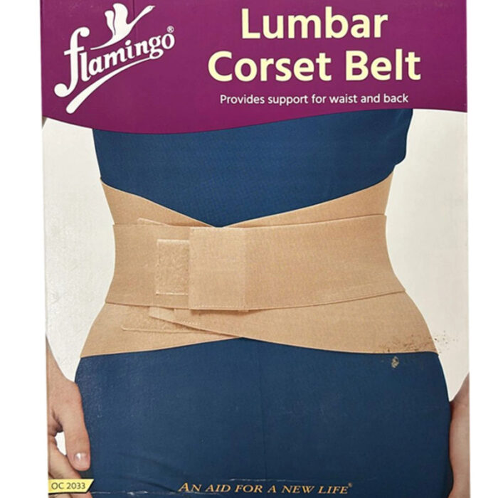 flamingo-lumbar-corset-belt-oc2033-back-support-brace-for-pain-relief-posture-correction-adjustable-comfortable-fit