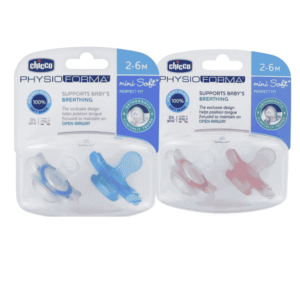 chicco PhysioForma Mini Soft Sucette Physiologique 2-6M Lot De 2
