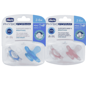 chicco PhysioForma Mini Soft Sucette Physiologique 2-6M Lot De 2