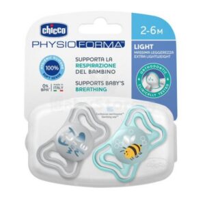 chicco Sucette PhysioForma LIGHT 2-6 M Lot De 2