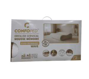 CONFOPED Oreiller Cervical Mousse Mémoire