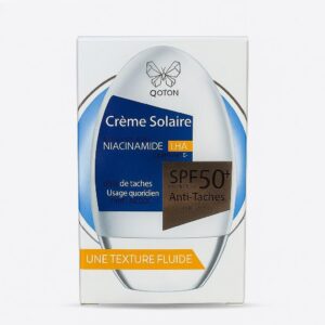 QOTON Crème Solaire Fluide Peau Protégée Sans Traces SPF 50+ 50ML