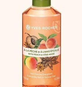 YVES ROCHER Bain Douche Énergisant Pêche Anis Étoilé 400ML