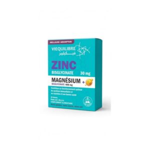 VIEQUILIBRE ZINC 30mg MAGNÉSIUM 400mg +B6 B/30