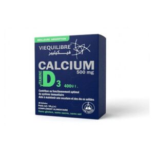 VIEQUILIBRE CALCIUM 500mg VITAMINE D3 400U.I. B/30